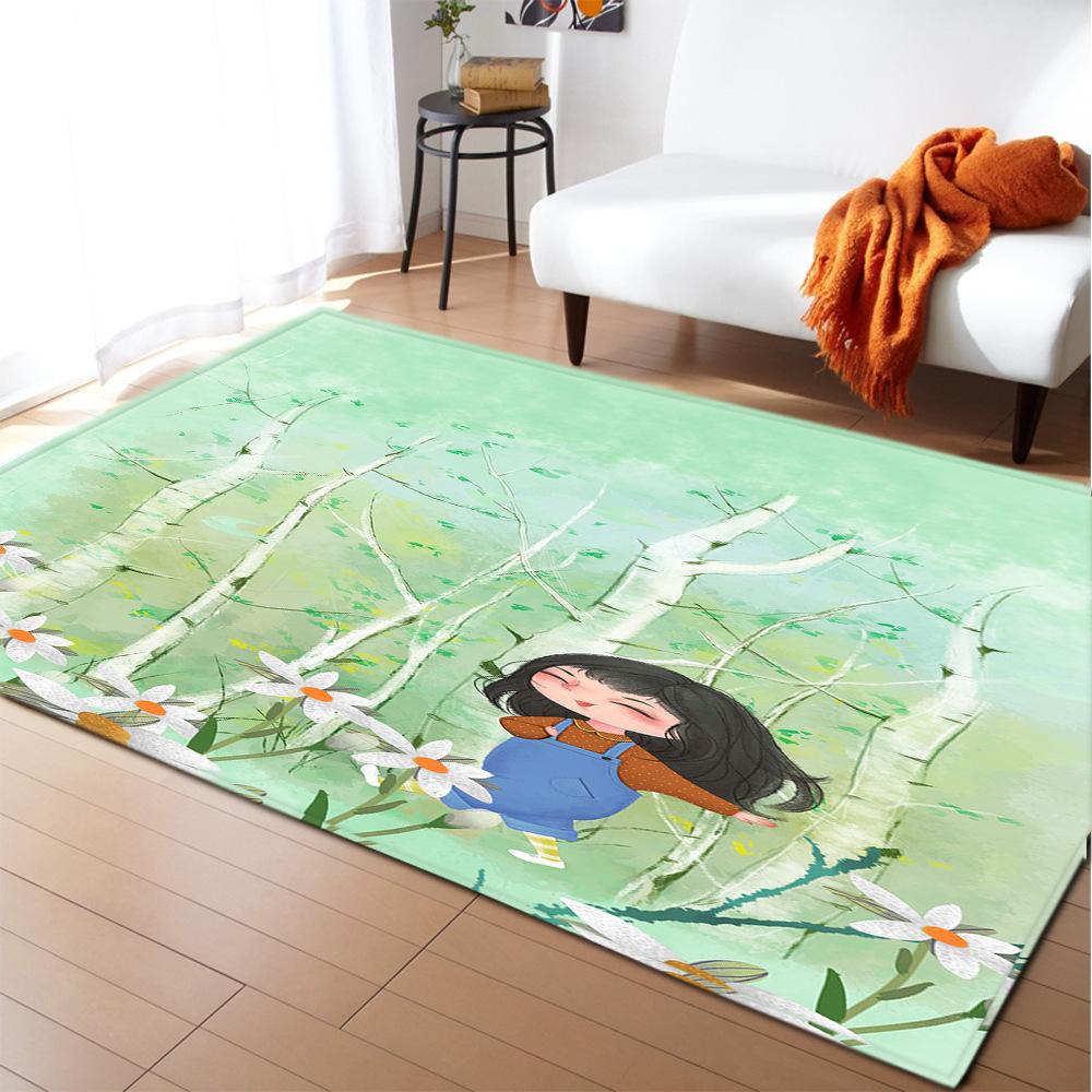 Cute Star Home Door Mat Water Absorbent Non-Slip Floor Mat Bathroom Non-Slip Mat Bedroom Carpet