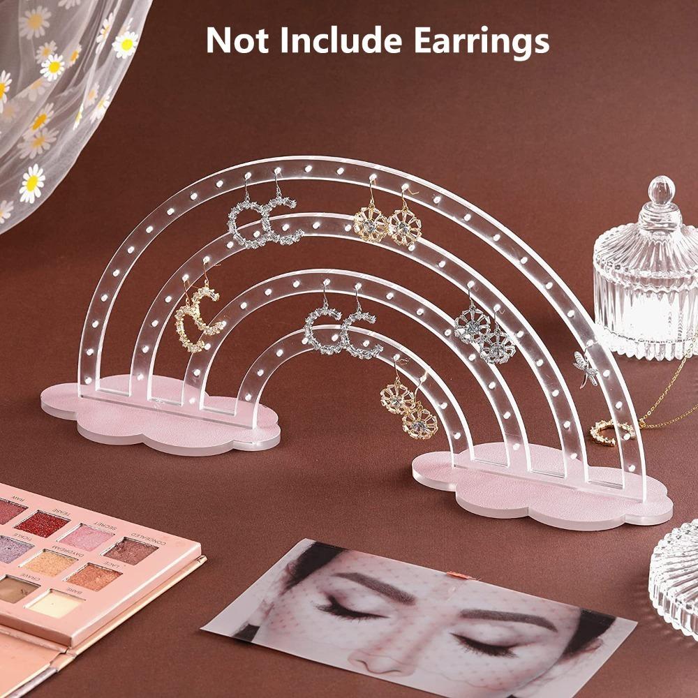 Desktop Display Ear Studs Display Holder Jewelry Organizer Jewelry Storage Rack Women Girls прозрачный