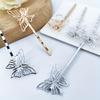 A Pack of 4 Hollow Butterfly Hairpins, Each Measuring 2.56 Inch