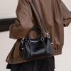 Natural Genuine Leather Women's Bag - Luxury Cowhide Handbag with Pillow Design,Crossbody Shoulder Bag for Ladies' Elegant Style