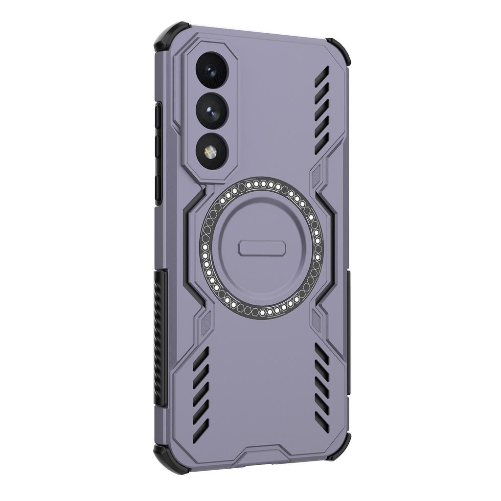 For OnePlus Ace 5 Ultra 5G/Nord 5 5G Magnetic Case Butterfly Armor Hollow Heat Dissipation PC+TPU Phone Cover