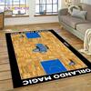 Tappeto Personalizzato 3D Campo da Basket Americano Squadra per Decorazione Soggiorno Camera da Letto, Decorazione Antiscivolo per Divano Zerbino Regalo