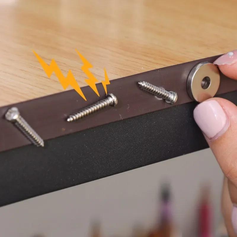 10-1 Rollen Sterke Magnetische Tape Strip Universele Zelfklevende Flexibele Plakkerige Magneetbanden Voor Koelkast Whiteboard DIY Knutsel Gereedschap