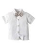 New Short Sleeve Shorts Vest Set Children's Clothing Boys Summer English Style Fashion Party Outfit