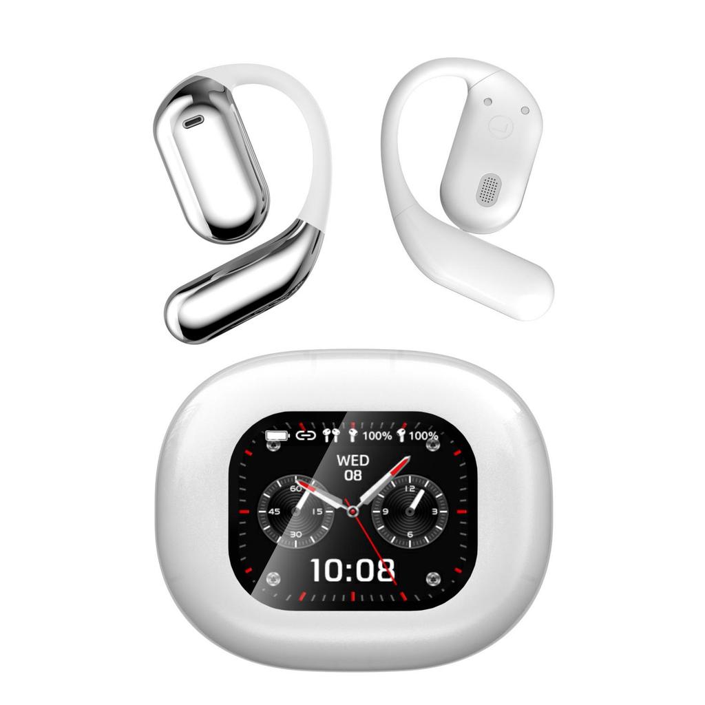 Popular Bluetooth Smart AI Open-Ear Sport Headphones with LCD Color Screen