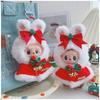 Baby Clothes for Christmas Cape Rabbit Christmas Hat Sitting Party Vinyl Pendant