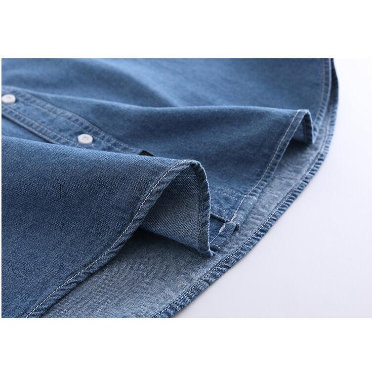 Summer Men's Short Sleeve Casual Shirts Denim Shirt Men Casual Shirts Men Clothes Size S-4XL