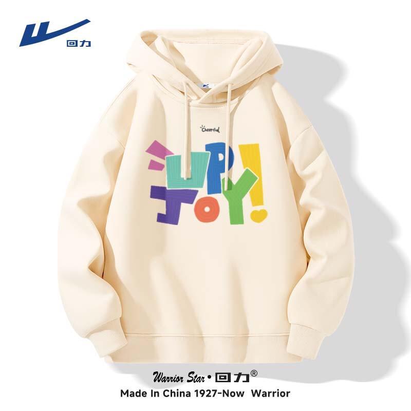 Warrior Men s Japanese Style Loose Fit Hooded Sweatshirt L