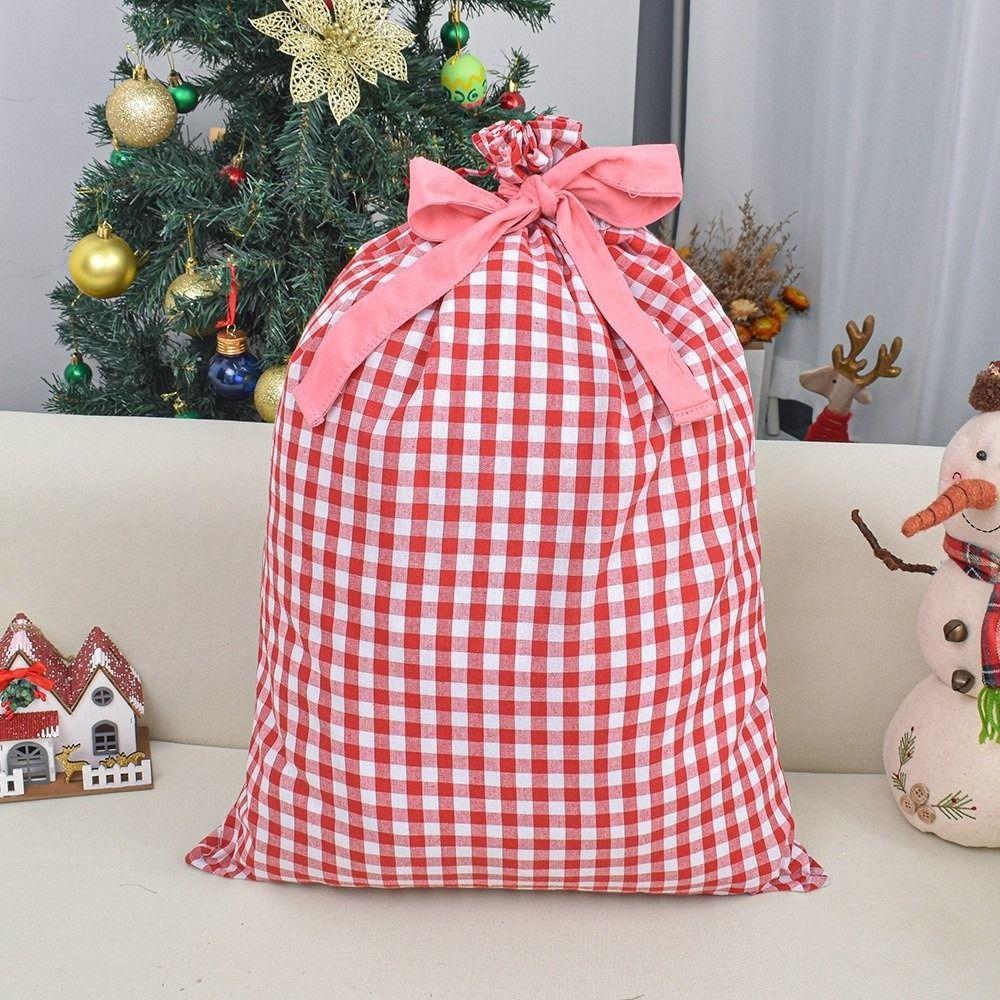 Drawstring Closure Christmas Present Bag Reusable Christmas Gift Bags  Christmas Gift Wrapping