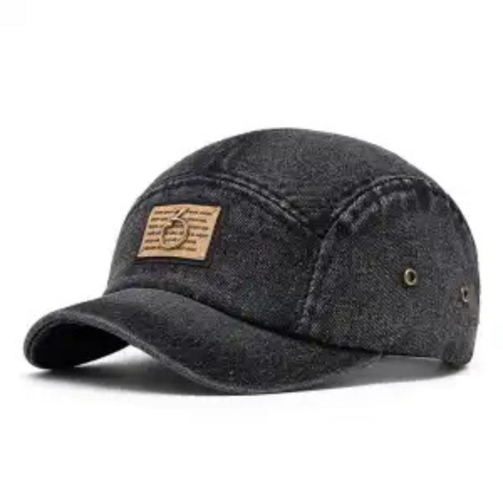 Adjustable Denim Baseball Cap Deep Crown Dad Hat Retro Trucker Hat For Woman Man