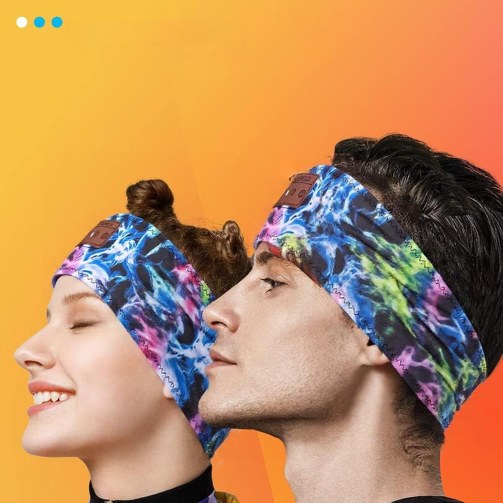 Dazzling Colors Wireless Bluetooth Headband Earphones Sports Headphones Elastic Headband Music Sleeping Mask Bluetooth Headset