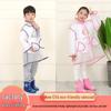 Children's Thick EVA Transparent Raincoat with Logo Customization