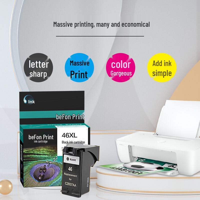 Befon 46XL Ink Cartridges for HP Deskjet Printers