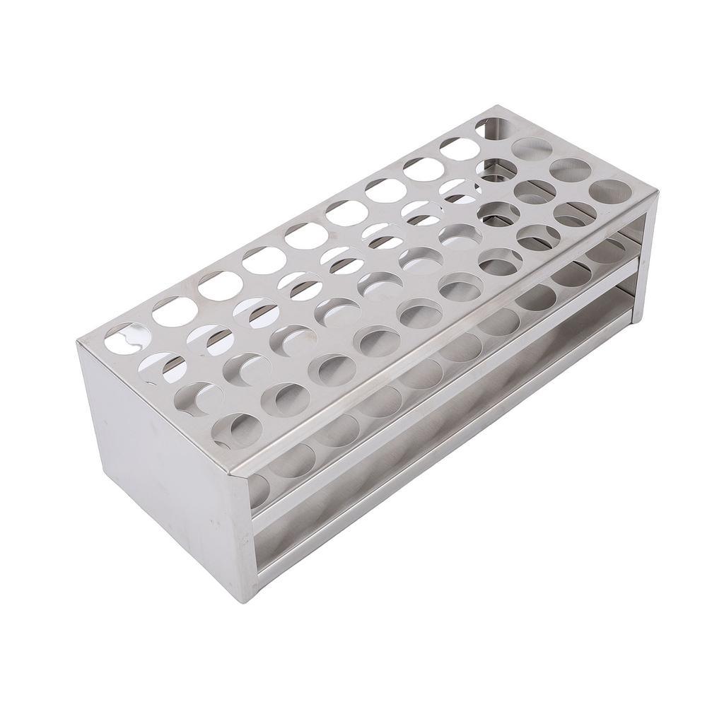 40 Holes Test Tube Rack Stainless Steel Centrifuge Tube   for 21mm Tubes Laboratory Experiments