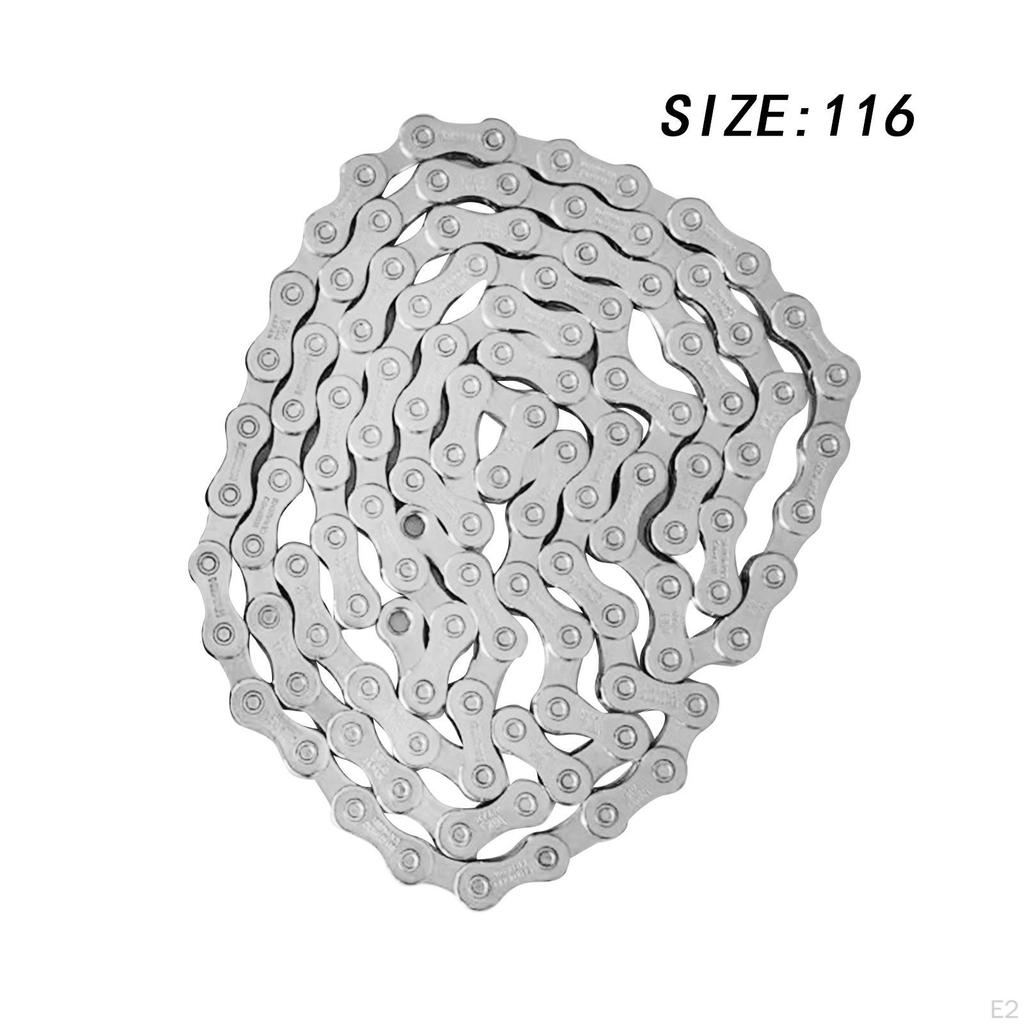 11 Speed Bicycle Chain 116 Links Lightweight High Strength Mountain Bikes Practical Spare Part Steel