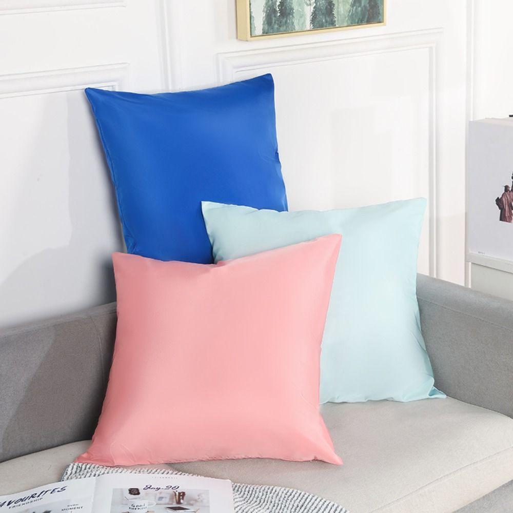 Cheap Pillow Cover Bench Solid Color Home Decoration Pillow Case Sofa