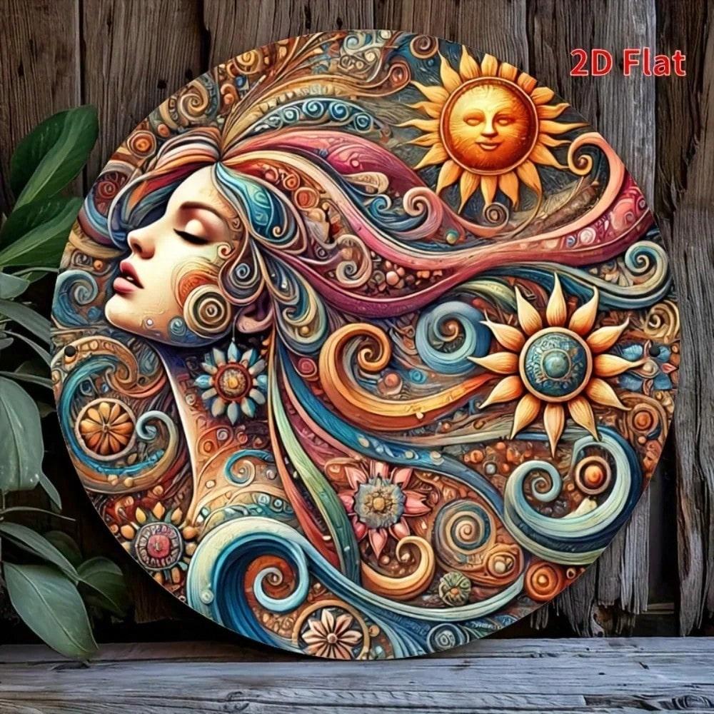2D Flat Metal Sign Wall Decor