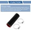 X AUTOHAUX Silicone Hose, Silicone Tube, Intercooler, Turbo, Intake Pipe, Black, Length 5.0 Inches