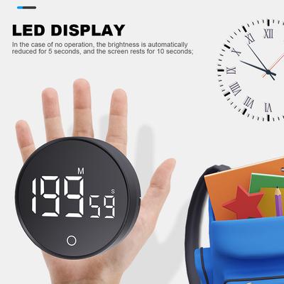 Stopwatch Alarm Clock Magnetic Electronic Digital Timer Large LED Display Countdown Countup Timer for Cooking Working Studying