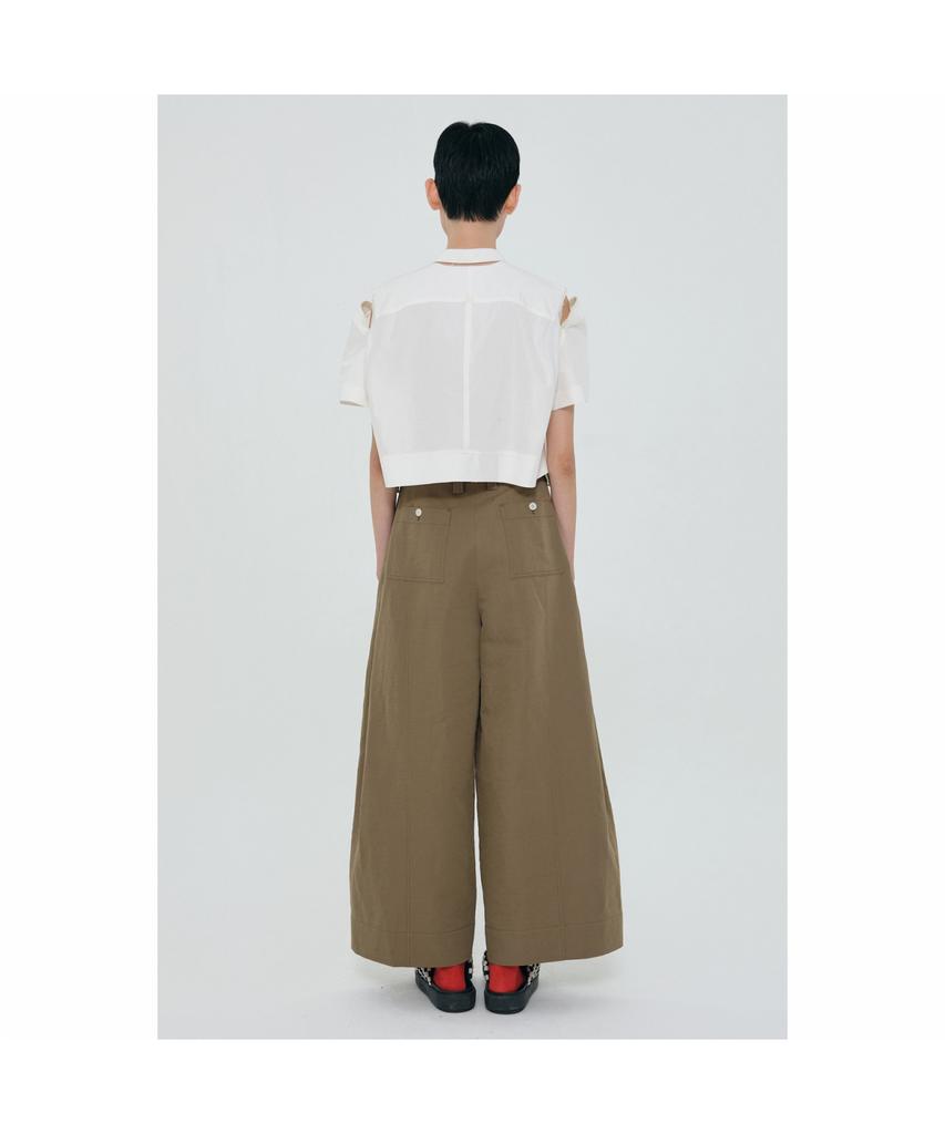RECODE Linen Wide Pants_Rqpam24579Khx