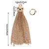 1 Stück Metallkette Quaste Leder Taschen Schmuck Vorhang Bekleidung Dekoratives Zubehör DIY Schlüssel Handy Tasche Fransenbesatz Quasten