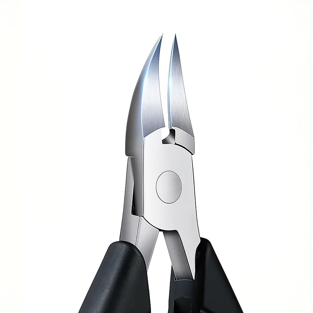 Stainless steel elbow rubber and plastic nail clippers large opening secondary cutting anti-splash nail clipper set