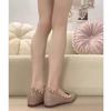 Small inner height increase rivet tip shallow mouth single shoes women's summer new one-pedal ladyshoes boat shoes