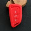 Silicone Car Key Cover Case for Universal 3 Buttons VVDI2 Wire Flip Key for Xhorse MINI Key Programmer VVDI Keychain Accessories