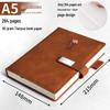 Custom B5 Notebook Gift Set with Thickened Cover, A5 Business Diary, and Logo Printing.