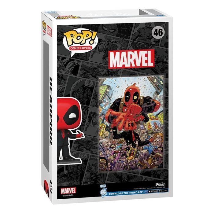 Funko - marvel - figurine pop! comic cover deadpool (2025) 1 deadpool in black suit 9 cm