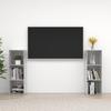 TV Units 2 Pcs Concrete 107x35x37 Cm Engineered Wood
