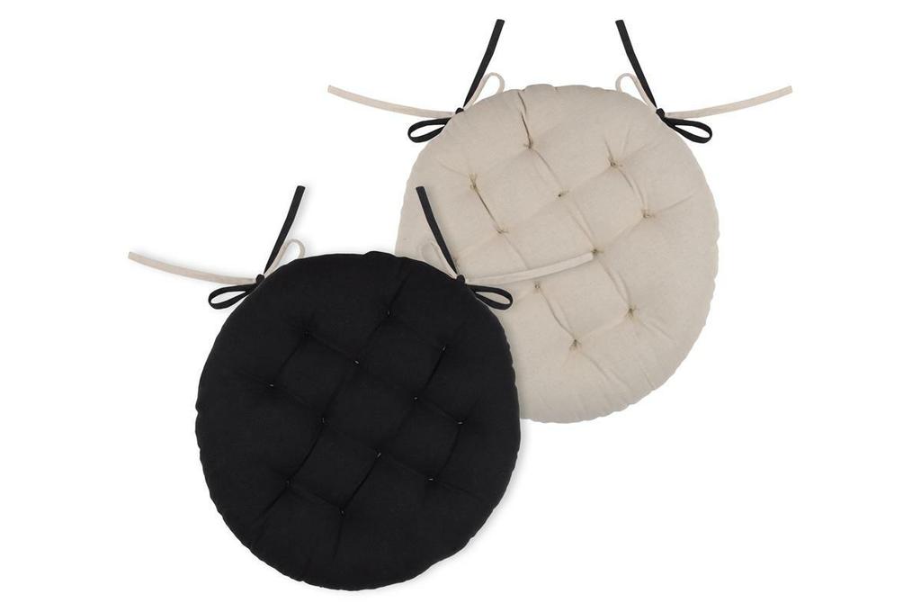 Chair Cushion Duo 38 Cm Black Light