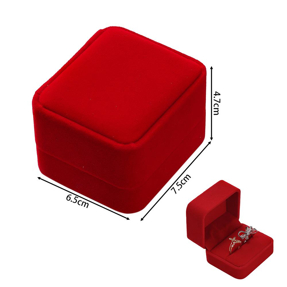 Rounded Flannel Jewelry Box for Rings, Earrings, Pendants, Bracelets, Bangles, and DIY Packaging.