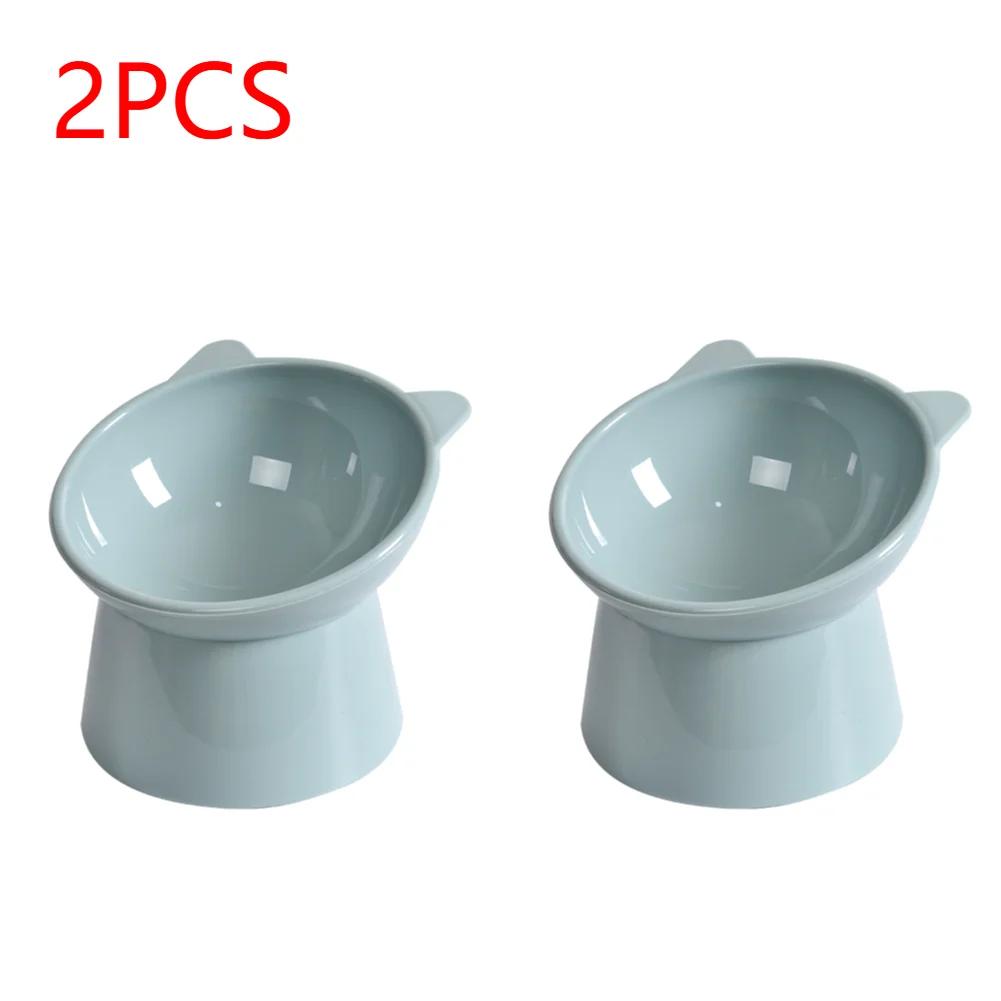 1-3Pcs Pet Food Bowl Tilted Cat Food Bowl Neck Protector Antichoking Dog Cat Water Bowl Antidumping Dog Feeding Dish Pet Supply
