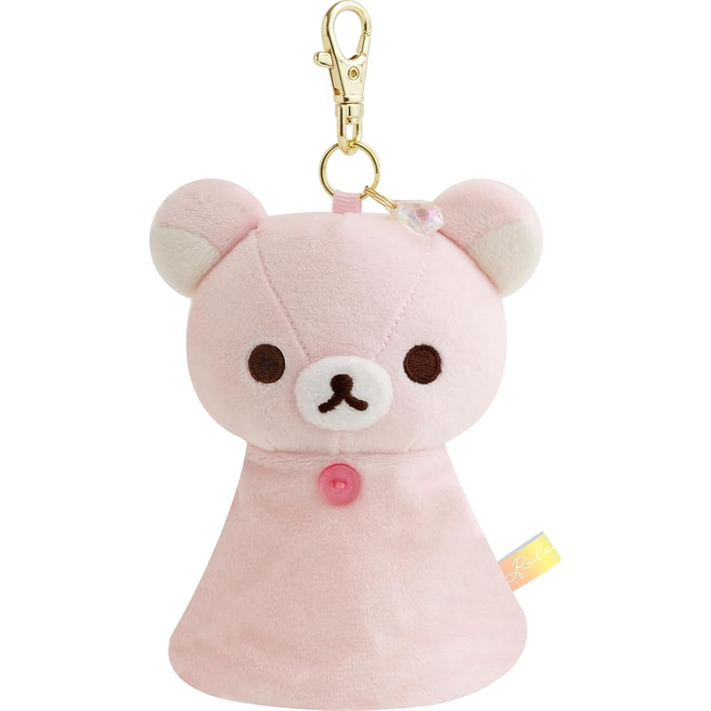 

San-X Rilakkuma Key Cover with Plush Reel Korilakkuma H120×W90×D50mm Soft Toy Accessories
