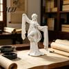 Exquisite Ancient Style Figurine 3D Printed Chinese Dancer Ornament, Elegant Flowing Water Sleeve Figurine, Desktop Decoration Traditional Oriental