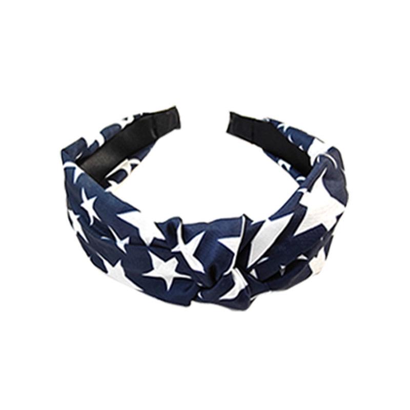 Bohemian Style Wide Knotted Fabric Headband for Women