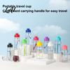Outdoor Camping Water Bottle Sports Bottle with Flip Lid And Lanyard Portable Leak-proof PET Everyday Hydration Cup Lightweight Fitness Jug,
