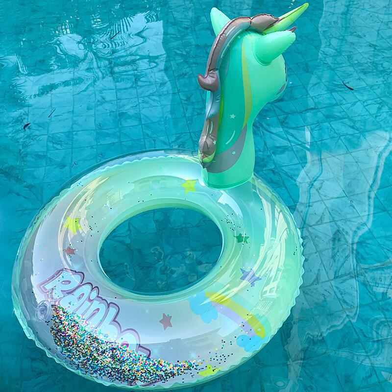 Intex 57288 Double Flamingo Adult Inflatable Swimming Ring - Thick Oversized Floating Bed for Kids & Adults