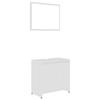 4 Piece Bathroom Furniture Set White Particleboard