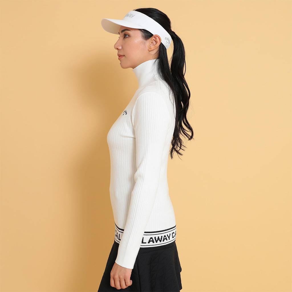 Callaway High Neck Knit Golf C24218202 Women's (Plain Knit) / / 1030_White