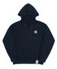[Unisex] Flower Bear Embroidered Smile Hoodie_Navy