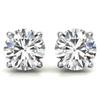 Color Real 2 Carat Women 8Mm Moissanite Four Claws Stud Earrings Sparkling Wedding Occasion Party Event Bridal Fine