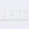 Multi-Compartment Ceramic Palette: Divided Plate for Seasoning, Dipping, or Painting with Four and Eight Grids