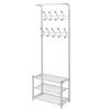 Day and Night - Day and Night Clothes Rack with Shoe Shelf 68x32x182.5 Cm White