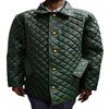 Vera pelle di agnello VERDE da uomo, giacca da motociclista, punto DIAMANTE elegante da uomo, giacca in pelle da moto, giacca in pelle PUFFER trapuntata, regalo per lui