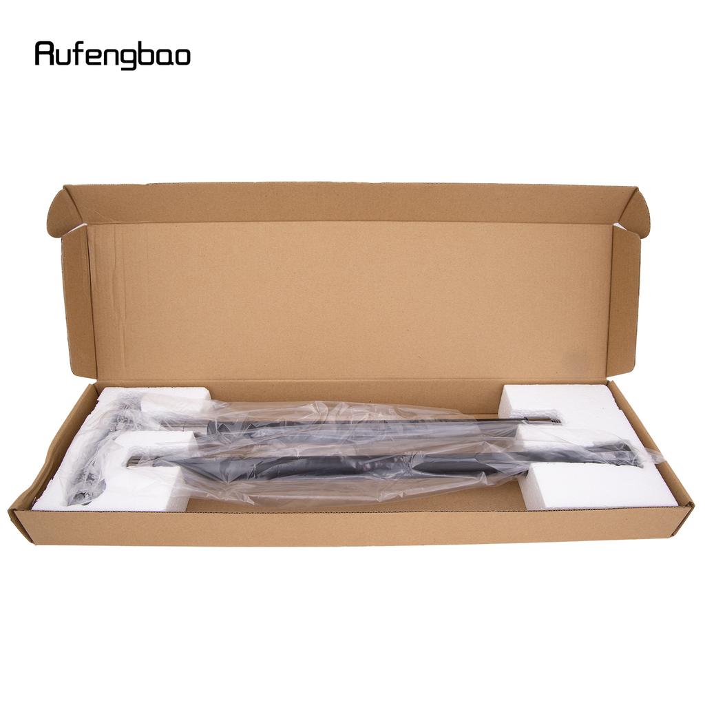 Silberner Harz Adler Gehstock Mode Dekorativer Stahlstock Gentleman Elegant Cosplay Stock Knauf Krummstab 93cm