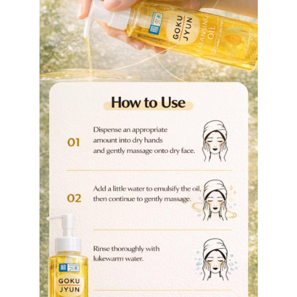 Hada Labo Gokujyun Cleansing Oil 200ml – Japan’s #1 Pure & Efficient Deep Cleanser