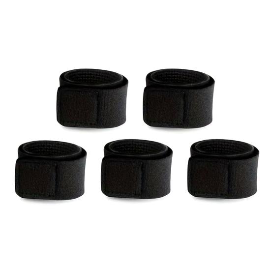 

5/10 шт. Держатели для удилищ, ремешки, нескользящие, регулируемые, универсальный размер, простые в использовании, эластичные оберточные ленты, фиксаторы для удилищ 5pcs чёрный