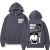 Felpa con Stampa Tour Rapper Kanye West Uomo Donna Felpa alla Moda Maniche Lunghe Gotico Punk Harajuku Felpa con Cappuccio Streetwear